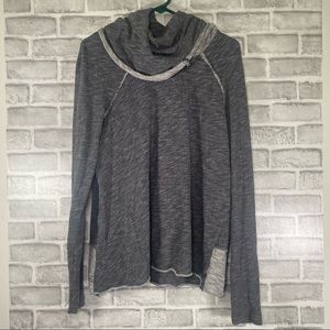 Free People Beach Gray Cocoon Cowl Neck Pullover